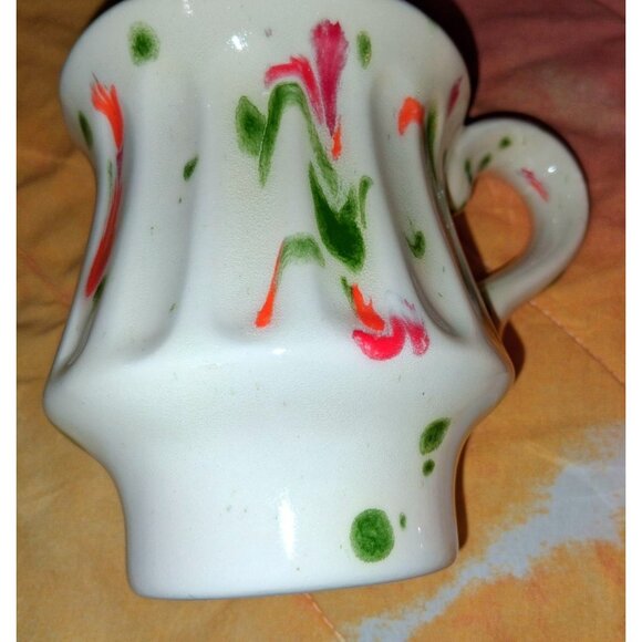 Set Of 3 Vintage Drip Glaze Ceramic Mugs - Picture 4 of 8